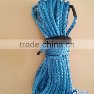 4WD Long Rope Winch Electric Mini Braided Synthetic Rope 12mm Car Synthetic Winch Rope thumbnail-1