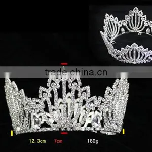 Bulk Princess Beauty Queen Rhinestone Crowns Tiaras for Dancing Party H172-141 thumbnail-2