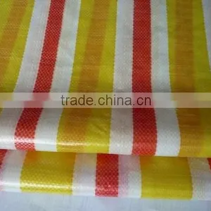 Factory Pirce Stripe PE Tarpaulin Thickness 100gsm thumbnail-1
