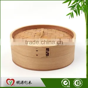 High-quality Eco-friendly Round Bamboo Food Steamer thumbnail-4