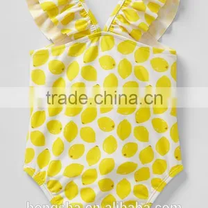 Baby Grils Flutter One-piece Swimsuit & Kids Swimwear HSD5040 thumbnail-2