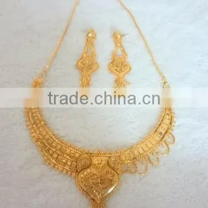 Fancy Micro Gold Plated Necklace and Pendant Sets thumbnail-3