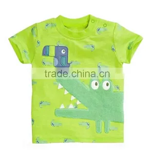 Custom Cute Alligator Print Child Boy Tshirt thumbnail-1