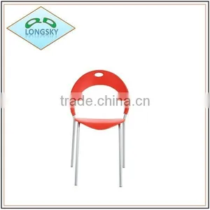 2015 Leisure Style Metal Frame Stacking Plastic Chair With Many Colours,colouful Plastic Chair thumbnail-5