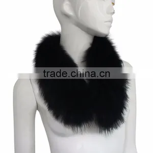 Myfur Real Dyed Black Custom Fox Fur Collar Detachable With Women Coats thumbnail-1
