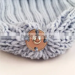 Myfur Adults Wholesale Winter Knitting Hat With Real Raccoon Fur Pom Pom thumbnail-4