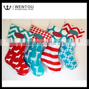Wholesale Cheap Stock Personalised Canvas Christmas Stocking thumbnail-3