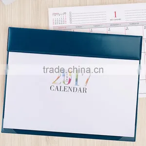 PU Back Calendar Multi-fuctions Dest Calendar/diary Notebook Customizable Logo thumbnail-1