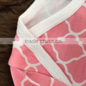 2015 New Pink Quatrefoil Baby Romper Tutu Romper Dress With Matching Headband and Leg Warmer thumbnail-3