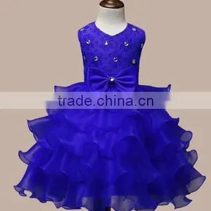 2014 New Children Clothing Polka Dot Summer Dress Vintage Baby Girls Dresses Black/White 3-10 Years 19859 thumbnail-5