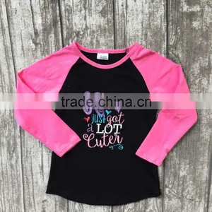 Baby Girls Cotton Raglans Girls Kindergarden Just Got a Lot Cutei Raglans Baby Girls Back to School Cotton Raglans thumbnail-1