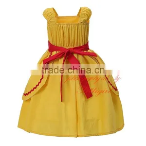 Halloween Costume Yellow Flower Girl Dresses thumbnail-3