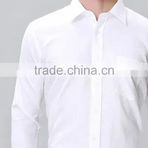 Wholesale Pure Cotton White Shirts for Men Stylish Quality Men Office Shirts thumbnail-3