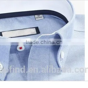 Classic 100% Cotton Oxford Long Sleeve With Button Down Collar Workwear Shirt for Men thumbnail-3