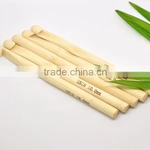 Bamboo Crochet Hooks( US Size 15/10mm ) 15cm, Sold per Pack of 5,8seasons thumbnail-1