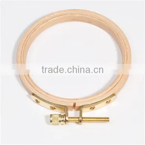 High Quality Manual Embroidery Cross Stitch Needlework Wooden Embroidery Hoop thumbnail-2