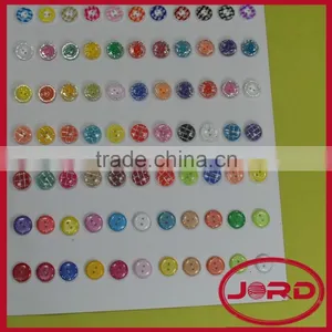 Hot Sale 2-holes Resin Round Shape Fabric Covered Buttons for Clothing thumbnail-1