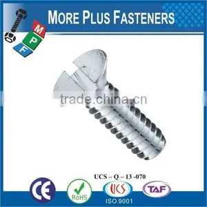 Made in Taiwan High Quality Stainless Steel Machine Screw Flat Head Screw Slotted Screw thumbnail-1