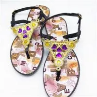 Fancy Design Pvc Material Women Snadals Shoe Ornament Open-toed Cool Sandals thumbnail-1