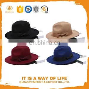 Cheap Womens Fedora Hat Wide Brim Fedora Hat Wholesale thumbnail-1