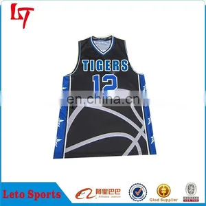 OEM Fashionable Sublimation Basketball Jersey Uniform Design thumbnail-3