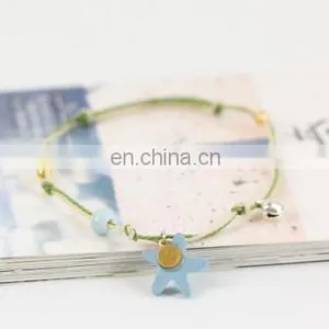 Simple Cartoon Bracelet Female Ceramic Small Adorn Article Bell Bracelets Lovely Couples Jewelry Birthday Gift thumbnail-5