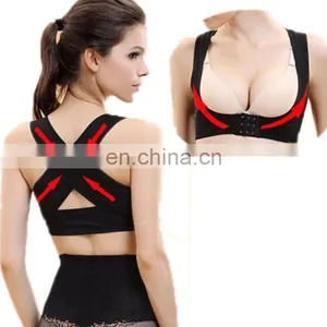 Lady Adjustable Shoulder Back Posture Shaper Chest Support Belt thumbnail-1