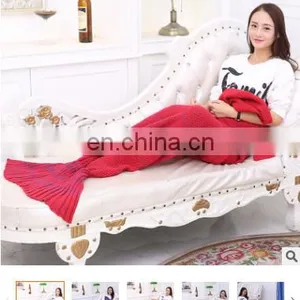 Wholesale Beautiful Mermaid Sleeping Blanket for Kids Adult Baby thumbnail-4