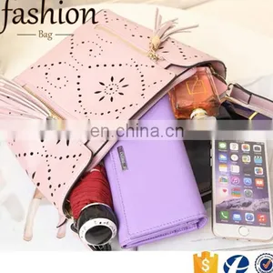 CR High Reputation Manufacture Handbags Latest Model Tassel Bag Long Strap Hollow Pattern Shoulder Bag Handmade Leather Bags thumbnail-5