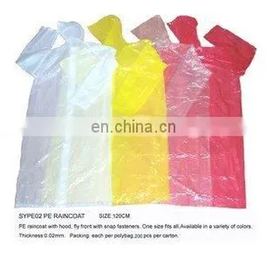 LDPE Raincoat 100% New Material PE thumbnail-1