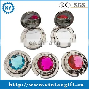 High Quality Metal Mirror Hanger Bag With Colorful Diamond thumbnail-1