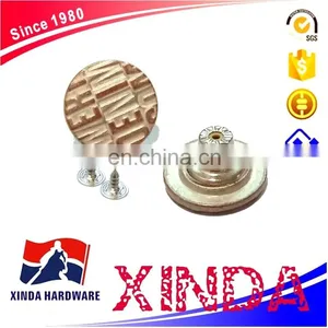 20mm Jeans Metal Shank Buttons, Brass Button And Rivet For Denim, Jackets thumbnail-1