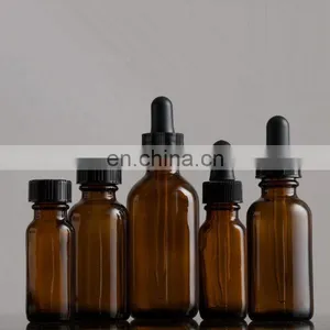 1oz Amber Glass Bottles for Essential Oils With Glass Eye Dropper thumbnail-6