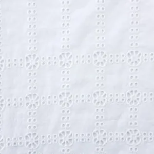 Embroidery Heavy Cotton Lace Fabric Embroidered thumbnail-3
