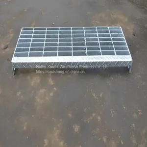 Hot Dip Galvanized Plain Bar Steel Grating, Serrated Bar Steel Grating thumbnail-2