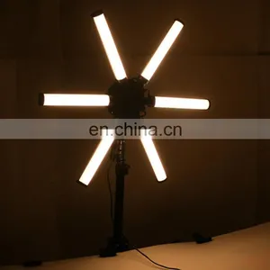26 Inch LED Live Light Portable Battery External Shooting Anchor Light Six Arm Six Tube Photography Beauty Live Light thumbnail-3