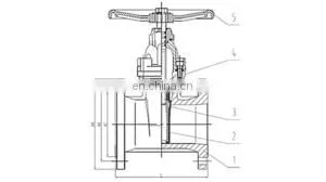 Bundor 6 Inch Ht200 Dn80 Pn16 Gate Valve With Handwheel Water Non Rising Resilient Seat Flanged Gate Valve thumbnail-5
