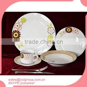 Best Selling 20 Pcs White Porcelain Dinner Set thumbnail-1