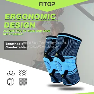 Nylon Knee Brace Sports With Silicon thumbnail-2