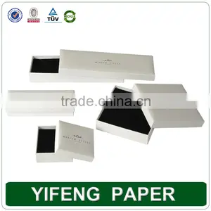Guangzhou Factory Luxury Necklace Jewelry Packaging Paper White Square Cardboard Box thumbnail-1