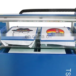 Double Station Fabric Printer Digital Textile t Shirt Printing Machine thumbnail-2