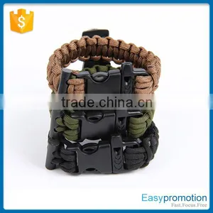 Outdoor Sport Weaving Survival Bracelet/paracord Survival Braided Bracelet Wholesale thumbnail-4