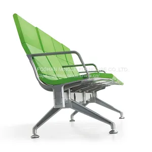 3~5 Seat Pu Aluminum Material Airport Public Waiting Room Chair thumbnail-4