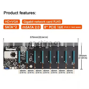 S37 Motherboard Cpu Set 8 Video Card Slot Memory Adapter Integrated Vga Interface Low Power Consumption All New thumbnail-2