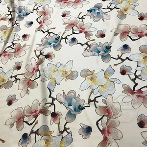 Factory Woven Polyester Viscose Spandex Fabric for Suiting,dress and Garment thumbnail-1