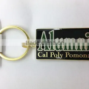 Cal Poly Pomona Soft Enamel School Gold Plating Metal Key Chains thumbnail-1