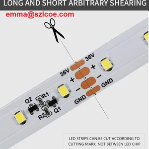 High Lumen DC36V 2835 SMD Flexible LED Strip 64leds/m 30m per Reel Warm White White Flex Led Strip thumbnail-3