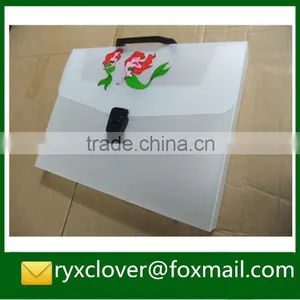 School & Office Stationery A4 Size PP Plastic Customized Color Document Box With Handle thumbnail-5