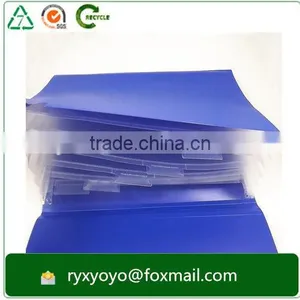 Multi-pockets pp Plastic Blue a4 Size Expandable File Folder With Fasterner Supplier's Choice thumbnail-3
