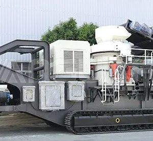 Crawler Type Mobile Crushing Station 150 Tph Mobile Cone Crusher With Vibrating Screen thumbnail-3